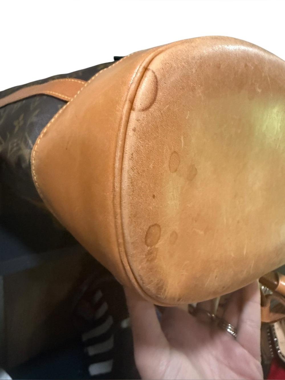 Louis Vuitton Randonnée GM Monogram Backpack Bucket Bag France Nov 1990 - Picture 10 of 16